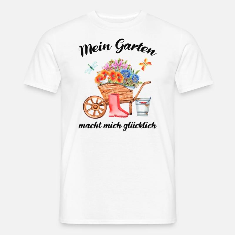 Garten Spruch Gärtner Hobbygärtner Geschenkidee - Männer T-Shirt - Weiß