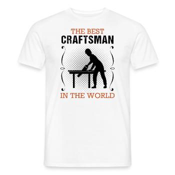 Handwerker Handwerk Beruf Ausbildung Geschenk - Männer T-Shirt - Weiß - Vorne - AI Model Male 178 dark (178cm)