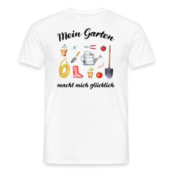 Garten Spruch Gärtner Hobbygärtner Geschenkidee - Männer T-Shirt - Weiß - Vorne - AI Model Male 178 dark (178cm)