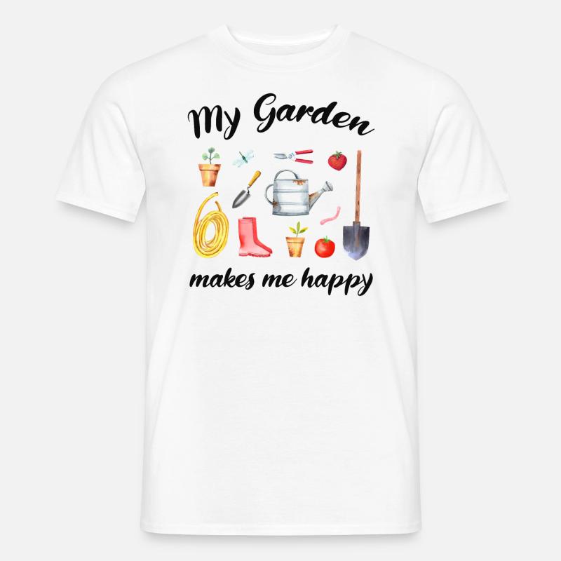 Garten Spruch Gärtner Hobbygärtner Geschenkidee - Männer T-Shirt - Weiß