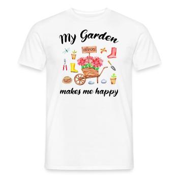 Garten Spruch Gärtner Hobbygärtner Geschenkidee - Männer T-Shirt - Weiß - Vorne - AI Model Male 178 dark (178cm)