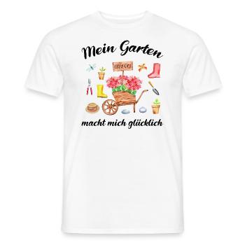 Garten Spruch Gärtner Hobbygärtner Geschenkidee - Männer T-Shirt - Weiß - Vorne - AI Model Male 178 dark (178cm)