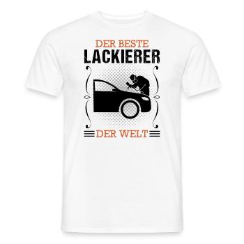 Fahrzeuglackierer Beruf Lackierer Geschenk - Männer T-Shirt - Weiß - Vorne - AI Model Male 178 dark (178cm)