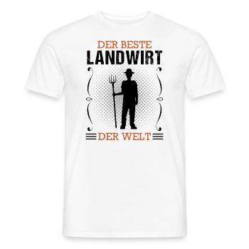 Landwirt Bauer Beruf Landwirtschaft Geschenk - Männer T-Shirt - Weiß - Vorne - AI Model Male 178 dark (178cm)