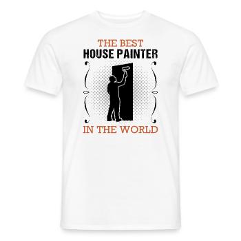 Painter Profession Training Varnisher Gift - Men's T-Shirt - white - Front - AI Model Male 178 dark (178cm)