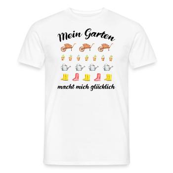 Garten Spruch Gärtner Hobbygärtner Geschenkidee - Männer T-Shirt - Weiß - Vorne - AI Model Male 178 dark (178cm)