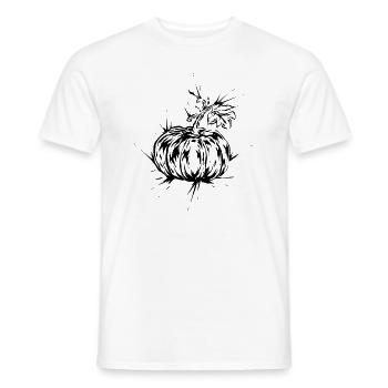 Pumpkin Autumn - Men's T-Shirt - white - Front - AI Model Male 178 dark (178cm)
