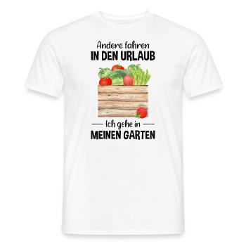 Garten Urlaub Lustiger Spruch Gärtner Geschenkidee - Männer T-Shirt - Weiß - Vorne - AI Model Male 178 dark (178cm)