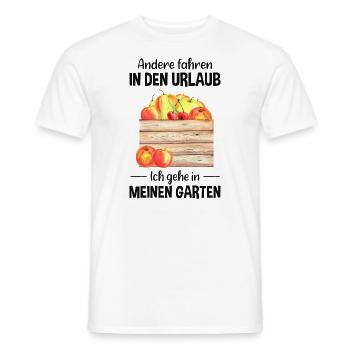 Garten Urlaub Lustiger Spruch Gärtner Geschenkidee - Männer T-Shirt - Weiß - Vorne - AI Model Male 178 dark (178cm)