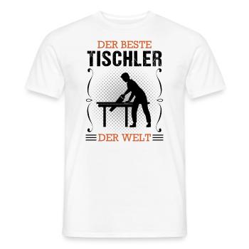 Tischler Beruf Schreiner Handwerker Geschenk - Männer T-Shirt - Weiß - Vorne - AI Model Male 178 dark (178cm)