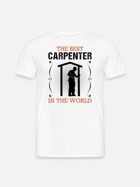 Zimmermann Beruf Zimmerer Handwerker Geschenk - Männer T-Shirt - Weiß