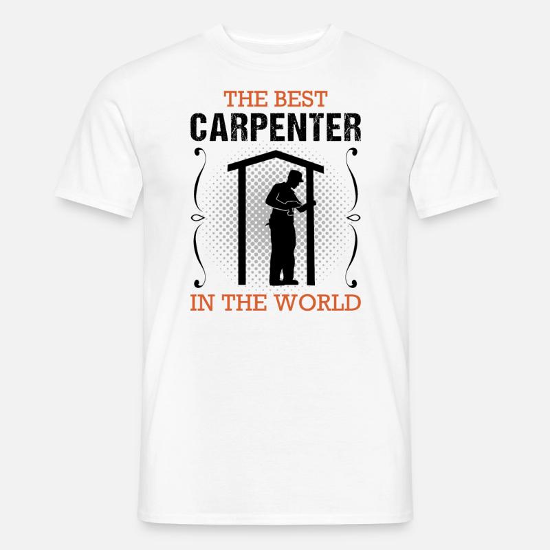 Zimmermann Beruf Zimmerer Handwerker Geschenk - Männer T-Shirt - Weiß