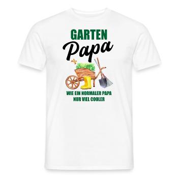 Garten Papa Lustiger Spruch Geschenk Herren - Männer T-Shirt - Weiß - Vorne - AI Model Male 178 dark (178cm)