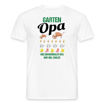 Garten Opa Lustiger Spruch Geschenk Herren - Männer T-Shirt - Weiß - Vorne - AI Model Male 178 dark (178cm)