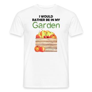 Jardin Drôle de dicton Jardinier amateur Idée cadeau - T-shirt homme - blanc - Devant - AI Model Male 178 dark (178cm)