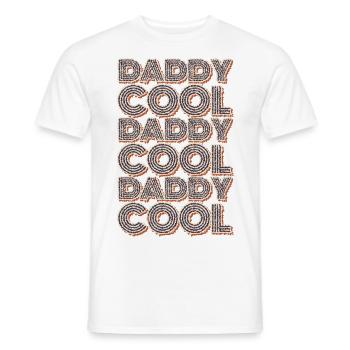 Daddy Cool Father Retro - Men's T-Shirt - white - Front - AI Model Male 178 dark (178cm)