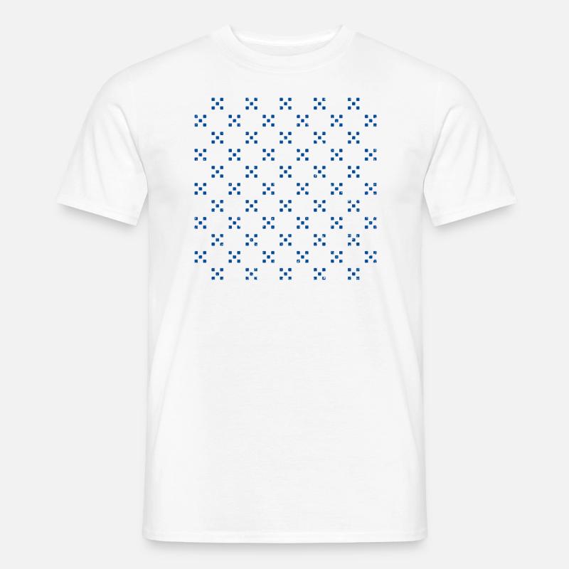 Muster - Männer T-Shirt - Weiß