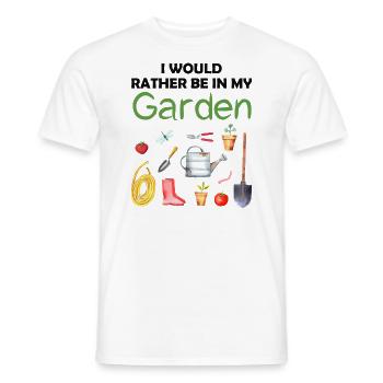 Garten Lustiger Spruch Hobbygärtner Geschenkidee - Männer T-Shirt - Weiß - Vorne - AI Model Male 178 dark (178cm)