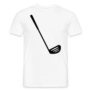 Club de golf motif - couleur a personnalisé - T-shirt homme - blanc - Devant - AI Model Male 178 dark (178cm)