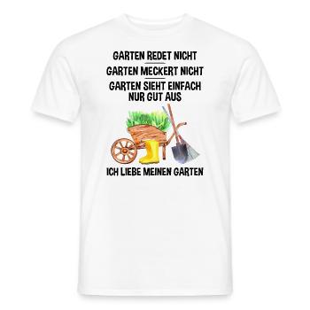 Jardin drôle Dicton Hobby Gardener Idée cadeau - T-shirt homme - blanc - Devant - AI Model Male 178 dark (178cm)
