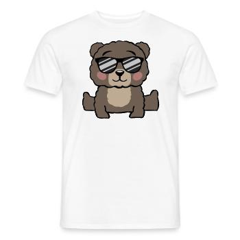 Teddy Bear Teddy Bear Cuddly Toy Motif Gift - Men's T-Shirt - white - Front - AI Model Male 178 dark (178cm)