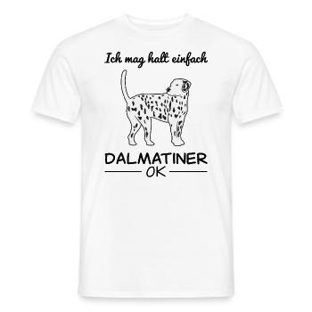 Dalmatiner Hund Hundeliebhaber Spruch Geschenk - Männer T-Shirt - Weiß - Vorne - AI Model Male 178 dark (178cm)