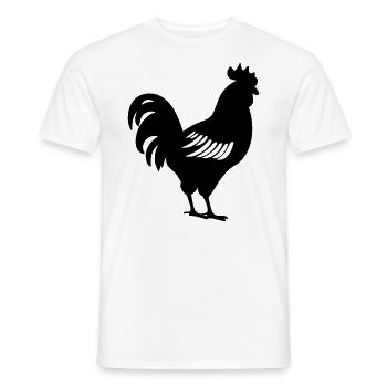 Hen - Men's T-Shirt - white - Front - AI Model Male 178 dark (178cm)