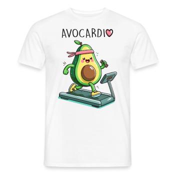 Avocardio - Männer T-Shirt - Weiß - Vorne - AI Model Male 178 dark (178cm)