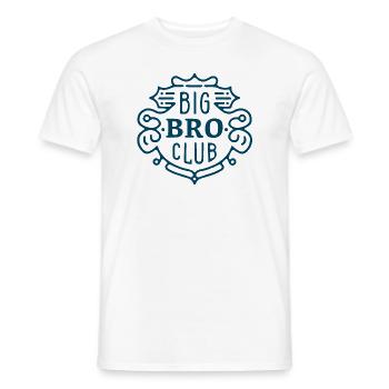 Big bro club grand frère - T-shirt homme - blanc - Devant - AI Model Male 178 dark (178cm)