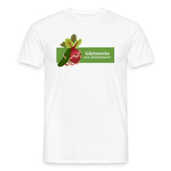 Gardener with passion - Men's T-Shirt - white - Front - AI Model Male 178 dark (178cm)