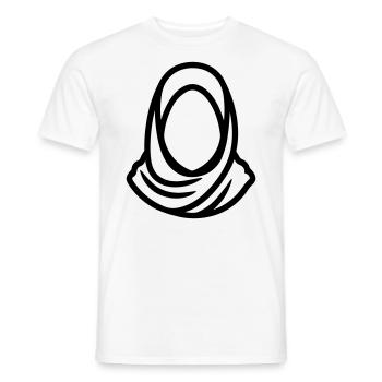 Hijab Kopftuch Muslimische Frau - Männer T-Shirt - Weiß - Vorne - AI Model Male 178 dark (178cm)