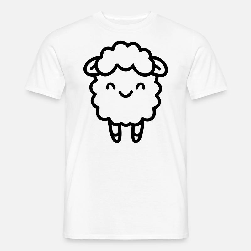 Schaf - Männer T-Shirt - Weiß