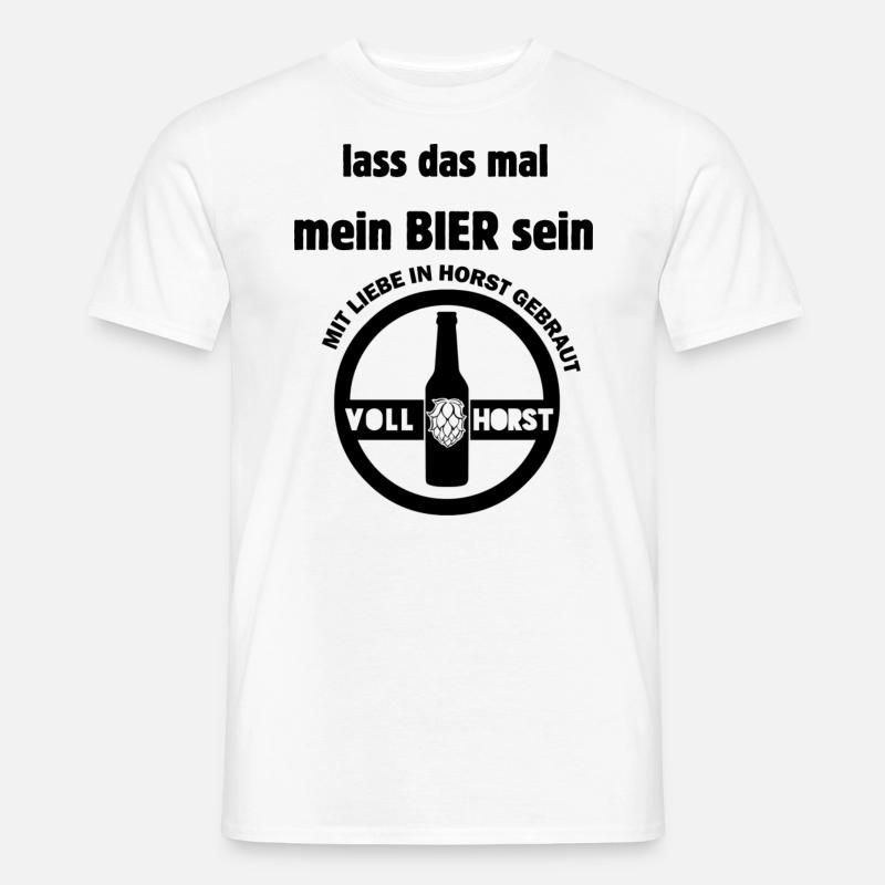 mein bier - Männer T-Shirt - Weiß