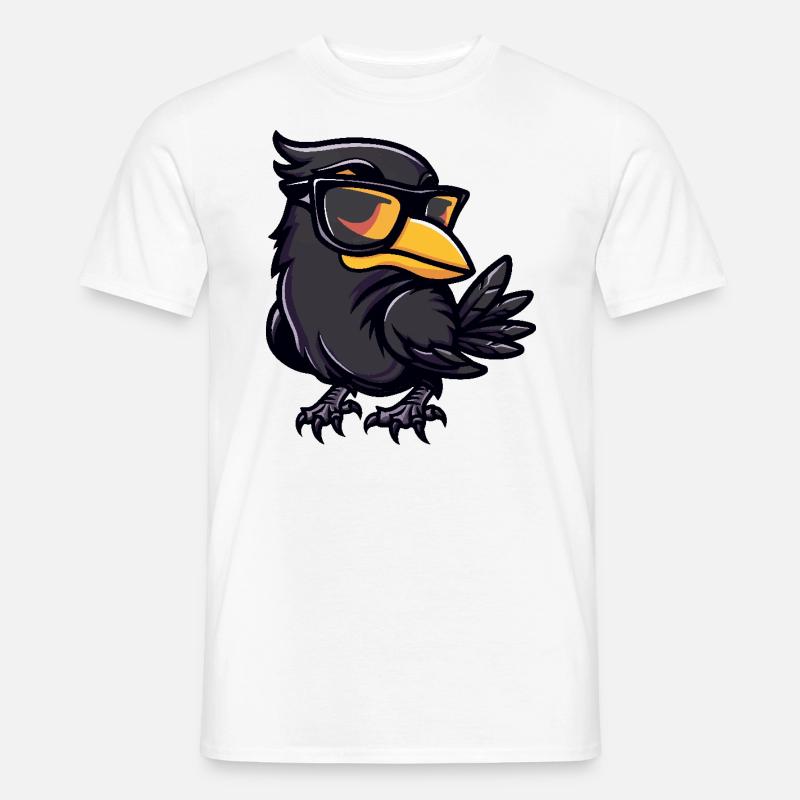 Raven Crow Cool Comic - Men's T-Shirt - white