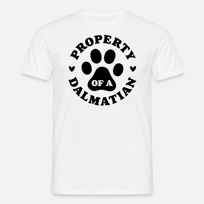 Eigentum eines Dalmatiners - Männer T-Shirt - Weiß