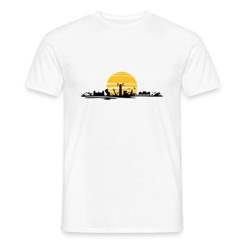 RÜGEN ÎLE D’OSTEE Phare Emblème - T-shirt homme - blanc - Devant - AI Model Male 178 dark (178cm)