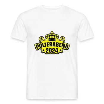 Polterabend 2024 - Männer T-Shirt - Weiß - Vorne - AI Model Male 178 dark (178cm)