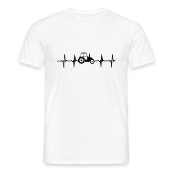 Ich liebe Traktor fahren Trecker Landwirt Geschenk - Männer T-Shirt - Weiß - Vorne - AI Model Male 178 dark (178cm)
