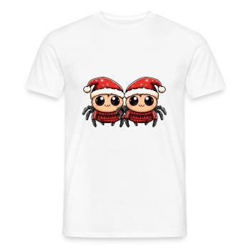 Tarantula Weihnachten Team - Männer T-Shirt - Weiß - Vorne - AI Model Male 178 dark (178cm)