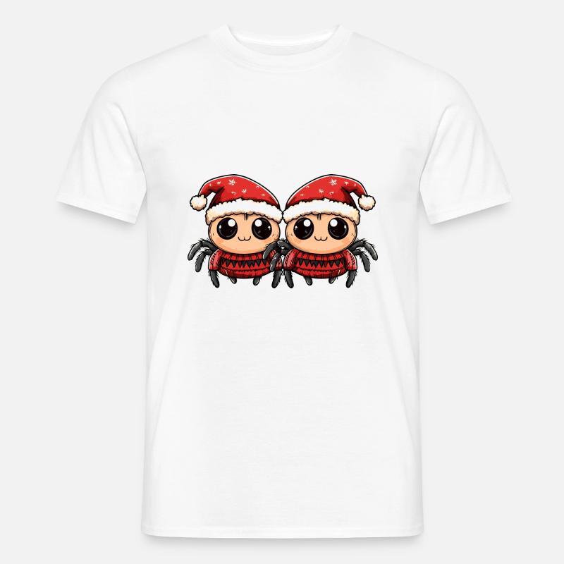 Tarantula Weihnachten Team - Männer T-Shirt - Weiß