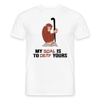 Hockey sur gazon Hockey « légende du hockey fort des singes » - T-shirt homme - blanc - Devant - AI Model Male 178 dark (178cm)