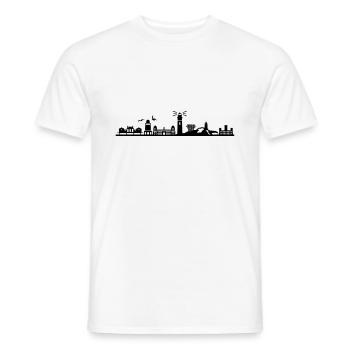 RÜGEN ÎLE D’OSTEE Phare Emblème - T-shirt homme - blanc - Devant - AI Model Male 178 dark (178cm)