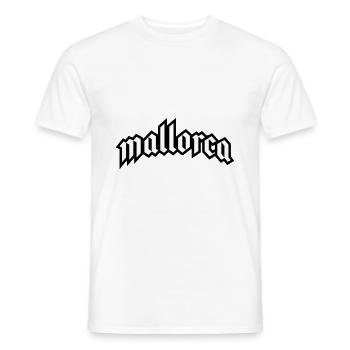 Mallorca Schrift - Männer T-Shirt - Weiß - Vorne - AI Model Male 178 dark (178cm)