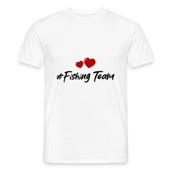 fishing team herz - Männer T-Shirt - Weiß - Vorne - AI Model Male 178 dark (178cm)