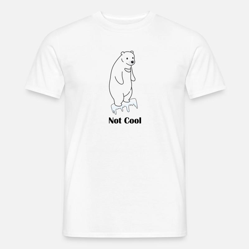 not cool Eisbär - Männer T-Shirt - Weiß