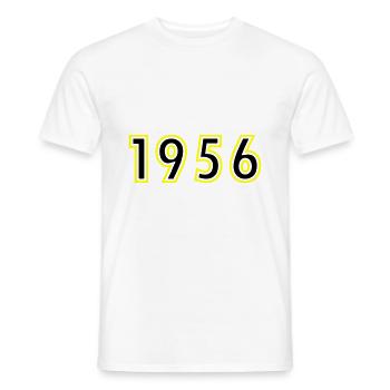 1956 Year Birthday - Men's T-Shirt - white - Front - AI Model Male 178 dark (178cm)