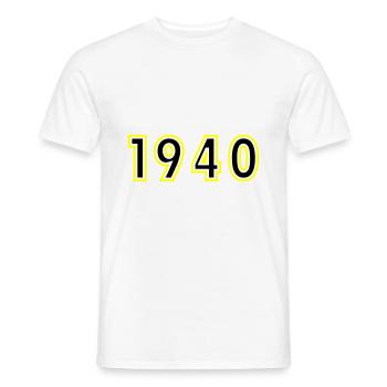 1940 Year Birthday - Men's T-Shirt - white - Front - AI Model Male 178 dark (178cm)