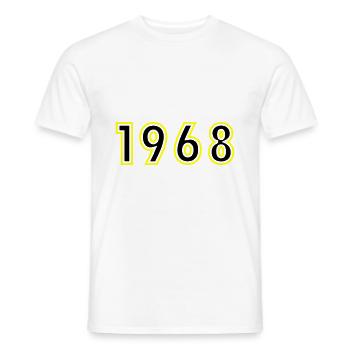 1968 Jahr Geburtstag - Männer T-Shirt - Weiß - Vorne - AI Model Male 178 dark (178cm)