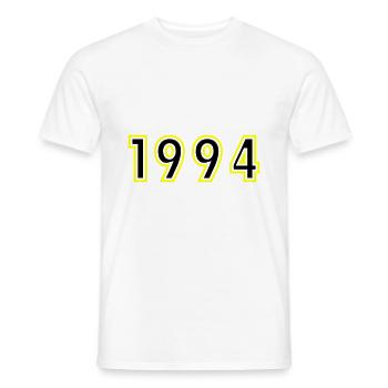 1994 Year Birthday - Men's T-Shirt - white - Front - AI Model Male 178 dark (178cm)