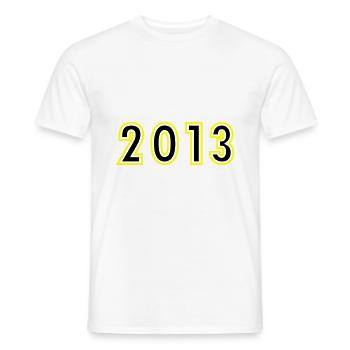 2013 Jahr Geburtstag - Männer T-Shirt - Weiß - Vorne - AI Model Male 178 dark (178cm)